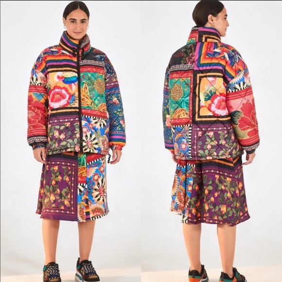 ANTHROPOLOGIE NWT FARM RIO ABBY PUFFER JACKET 💥🖤 - Picture 2 of 14